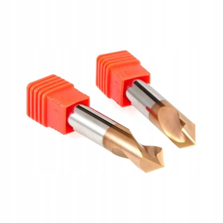 Frez nawiertak fazownik VHM Fi 12 mm 90 stopni 55HRC TiSiN